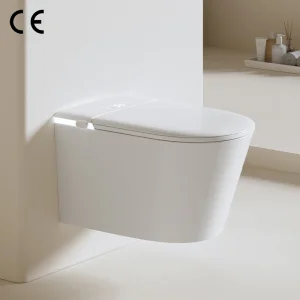 Simplicity Rimless Smart Toilet Wall Mounted Self Cleaning P Trap Wc Intelligent Automatic Wall Hung Smart Toilet