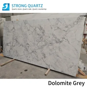 Dolomite Grey 3D Printed/Printing Quartz Stone for Countertop/Benchtop/Vanity Top
