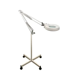 Lt-86e White Floor Standing Cleanroom LED Magnifying Lamp
