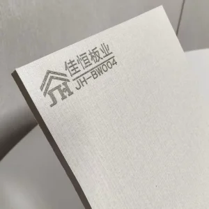 Light Luxury Leather Texture PVC-Faced Deacorative Fiber Cement Board for Interior Wall