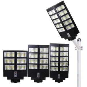 Solar Street Light IP67 LED ABS Material Super Bright All-in-One Pole Mount CE Certification No Assembly Required Dimmable