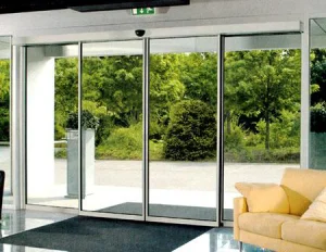 Modern Designed 150kg Electric Door Opener Commercial Automatic Sensor Glass Sliding Door for Hotel /Office Building /Supermarket Use