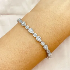 AAA Grade 925 Silver Tennis Bracelet