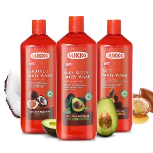 UUKKG 450ML Shower Gel Shea Butter Nut Coconut
