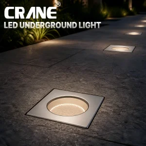 Crane MA120 LED Inground Light Honeycomb Anti-Glare Landscape Architectural Well Lamp Integrated Waterproof IP67 Direct Burial