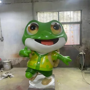Fiberglass Frog Sculpture