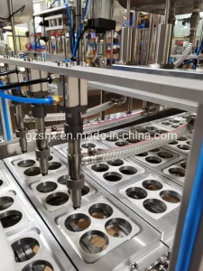 Automatic Spoon Honey Packing Machine Honey Cup Filling Plastic Products Tray Sealing Machine