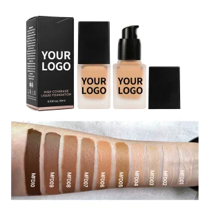 Wholesale High Quality Moisturizer Foundation Dark Skin Natural Finish Oil-Control Liquid Low MOQ