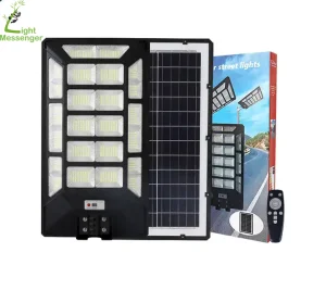 Best Wholesale Solar Parking Lighting Flood Light 1000W 1200W Waterproof IP65 Remote Sensor Integrated All in One Solar LED Street Light Outdoor Wall Lamp