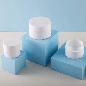 Wholesale 15g 30g 50g PP White Cream Jar Eye Cream Dispenser Jar