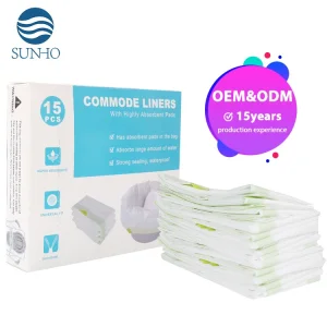 Universal Fit Adult Commode Chair Portable Toilet Bags Medical Grade Bedside Disposable Commode Liners Urine Plastic Bags