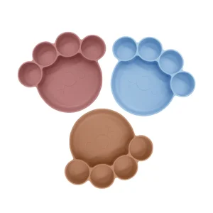 Silicone Bear Paw Toddler Feeding Plate