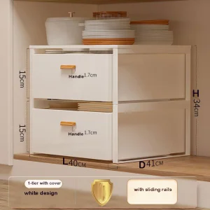 Under Sink Pull-out Storage Basket for Easy Organization