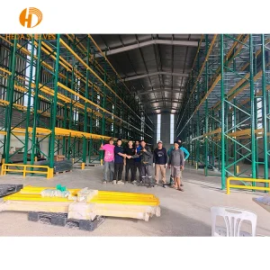High Quality Q235B Metal Teardrop Pallet Rack Adjustable Warehouse Rack Durable 5 Layer Longspan Industrial Storage Rack