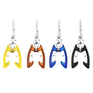 Multi-function Stainless Steel Curved Mouth Mini Colorful Pliers Scissors Fish Tools Portable Cutter Fishing Plier