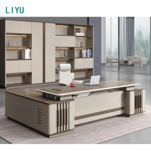 Liyu Furniture CEO Modern Luxury Office Desk Chair Set