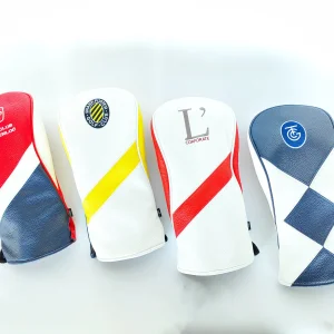 Premium Custom Embroidered Leather Golf Head Cover for Club Protection