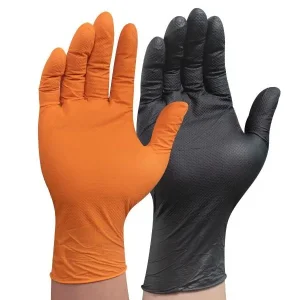 Stock in USA Hot Sale Product Diamond Grip Nitrile Gloves Professional Brand Textured Diamond Nitrile Gloves