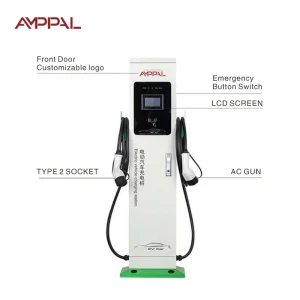 Amppal Smart 22kw 44kw AC Charger with Ocpp 1.6j Protocol