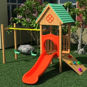 Good Price Kids Playground Outdoor Wood Swing Sets for Children Play Set Wooden
