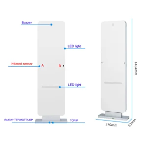 Library Warehouse Anti Theft Fixed RFID UHF Gate Access Control Alarm Security UHF RFID Gate