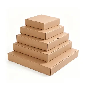 Natural Color Foldable Kraft Corrugated Cardboard Box Gift Shipping Mailing Carton for Product Packaging