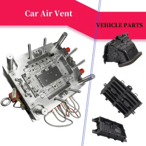 IATF 16949 Custom Injection Mold For Car Air Vent Precision Automotive Dashboard Air Outlet Tooling Durable Plastic Parts