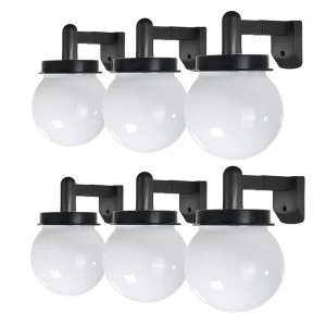 Lámpara de pared para escalera exterior impermeable de estilo chino, luces solares para terraza exterior