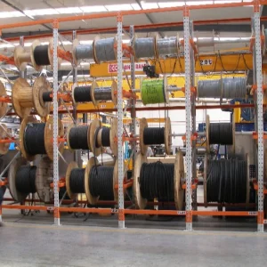 5-Layer Industrial Cable and Wire Spool Storage Racking Steel Rack with Corrosion Protection for Industrial Use