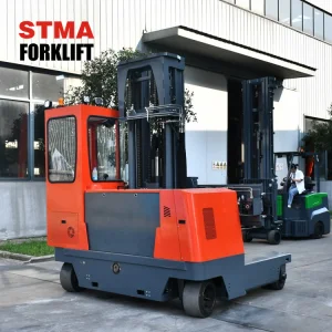 Stma 3tonnes 3000kg Side Loader Multi Directional Forklift 4-Directional Forklift Battery Operated Narrow Aisle Forklift