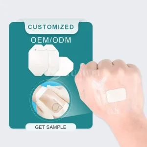 Medical IV Fixation Dressing with with Hydrocolloid Pad Transparent Waterproof Adhesive Patch for Cannula Protection