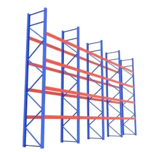 Medium Duty Metallic Selective Adjustable 3-Layer Pallet Rack Long Span Warehouse Racking System Corrosion Protection Powder