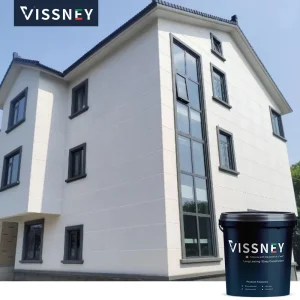 Vissney Exterior Carrara Stone Paint Advanced Polymer Texture Finish
