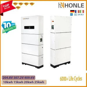 Honle Solar Generator Battety 25kwh 256V 100ah LiFePO4 Battery Pack High Voltage Energy Storage System