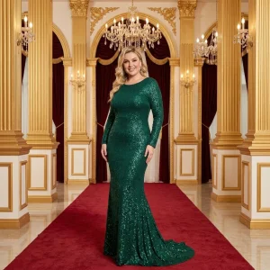 Luxury Sequin Gown Mermaid Dress