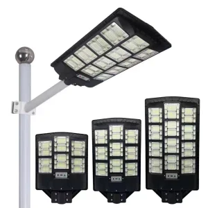 Solar Lights Outdoor Street Lamp Waterproof Remote Dusk to Dawn Sensor Parking Integrated All in One Solar Street Light Outdoor