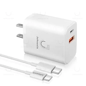 Juhuaxin Carga Rapida Cargadores Para Celulares Cubo USB Dual a+C Pd 15W 20W 18W 30W CE Fast Charging Type C Port Power Adapter Mobile Phone Charger for Samsung