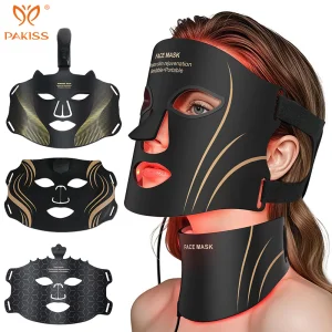 Pakiss LED Silicone Facial Mask for Photon Therapy Home Use Beauty Device