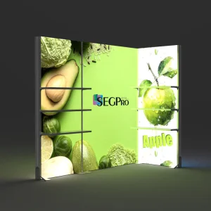 Free Design Portable Backlit Exhibition Booth Design Portable Trade Show Backdrop LED Advertisement Display Light Box