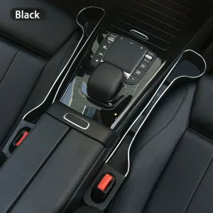 Car Seat Gap Filler Organiser - Upgrade Car Side Seat Gap Filler with Cup Holder and Mobile Phone Holder - 2 Piece Set