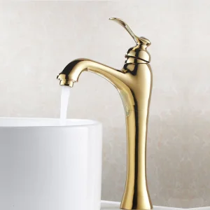 Hotel Bathroom Faucets Basin Tap Mixer Gold/Antique Bronze Finished