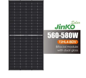 Jkm575n-72hl4-Bdv High Power Jinko 575W 580W 585W 590W 600W Half Cell Mono Bifacial Solar Panel Price