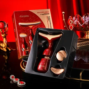 Skin Tightening Device Neck Face Led Heat Therapy Anti Wrinkle Facial Slimming Vibration Lifting Massager Beauty Tools