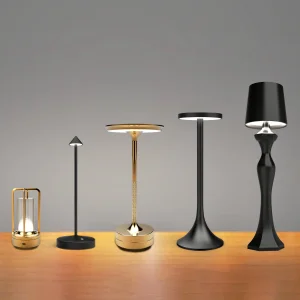 Touch USB Battery Powered Modern Luxury Restaurant Rechargeable LED Table Lamp
