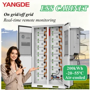 200kwh Lithium Ion Battery Cabinet Solar Energy Storage System