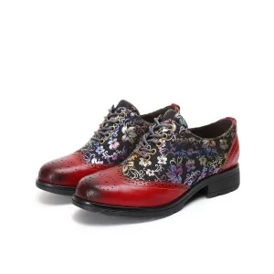Zapatos de loafer de flores