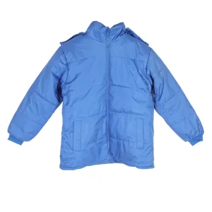 Custom Logo Men's Oversized Quilted Warm Winter Bubble Jacket with Cotton Padding