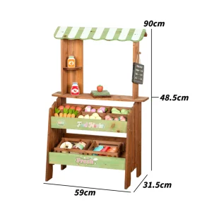 Wooden Play Set Grocery