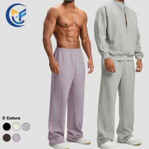 Custom Logos Men's Solid Color Stretch Drawstring Fit Slim Casual Leggings Breathable Eco-Friendly Training Fitness Sports Wear