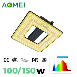 Painel de Luz LED de Crescimento de Plantas de Espectro Completo com Sistema de Resfriamento Avançado para Tomates, Verduras Folhosas e Flores